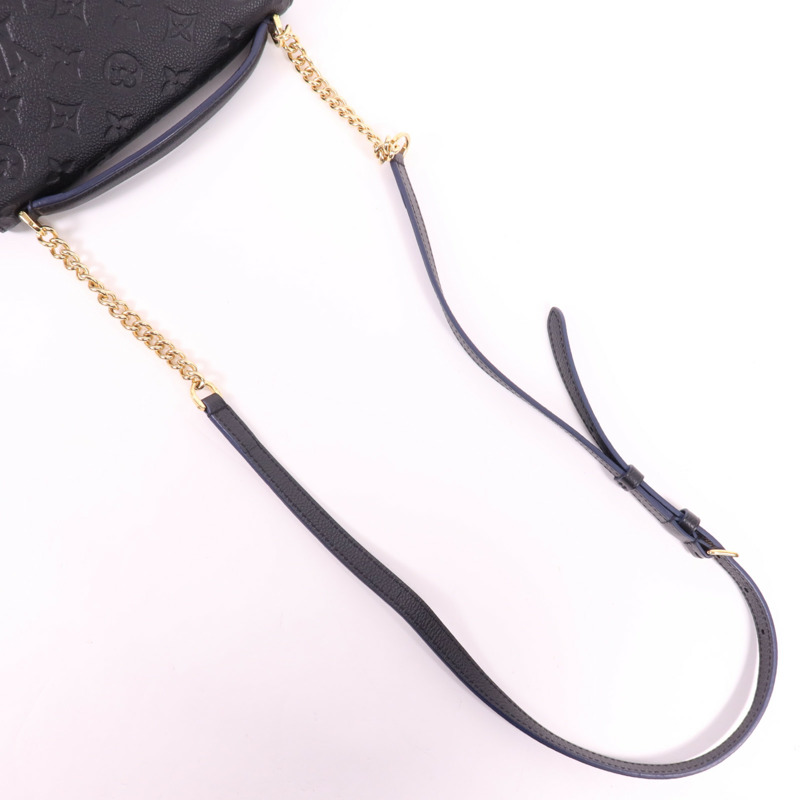 LOUIS VUITTON Monogram Empreinte Blanche BB金扣手挽肩背兩用袋-4