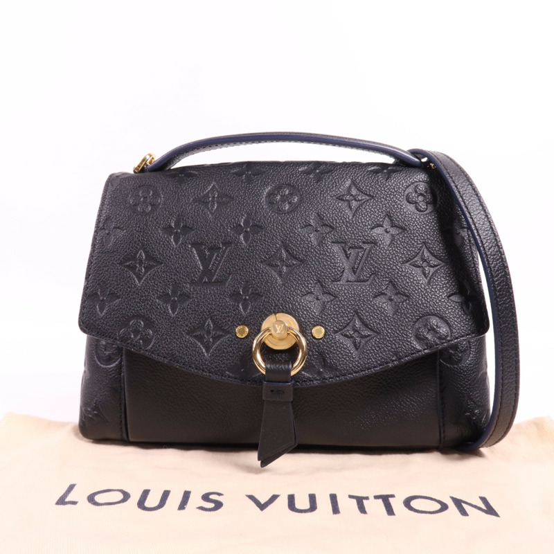 LOUIS VUITTON Monogram Empreinte Blanche BB金扣手挽肩背兩用袋-12