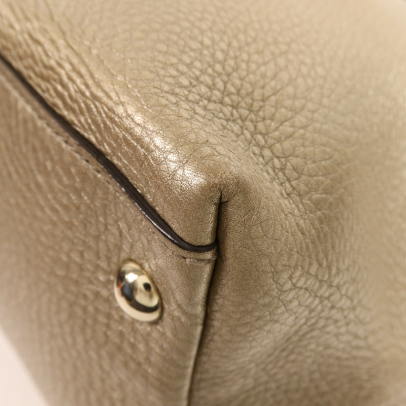 GUCCI 牛皮皮革2 Way Shoulder金扣手挽肩背兩用袋-7
