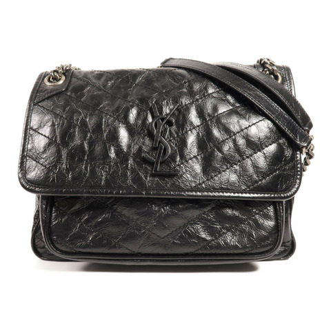 SAINT LAURENT 牛皮皮革Niki MM銀扣肩背袋