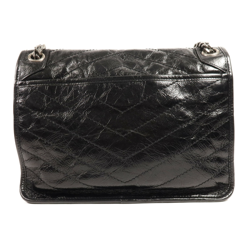 SAINT LAURENT 牛皮皮革Niki MM銀扣肩背袋-1