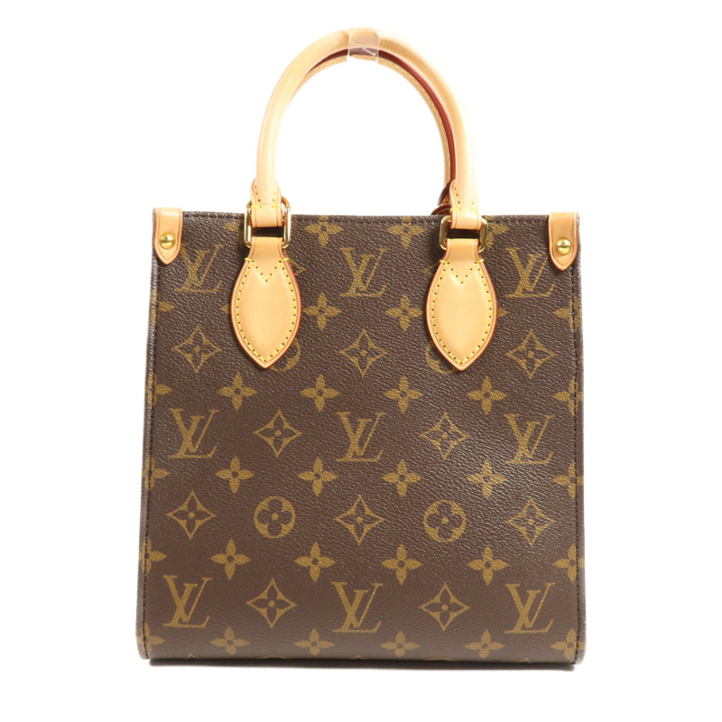 LOUIS VUITTON Monogram Sac Plat BB金扣手挽肩背兩用袋-1