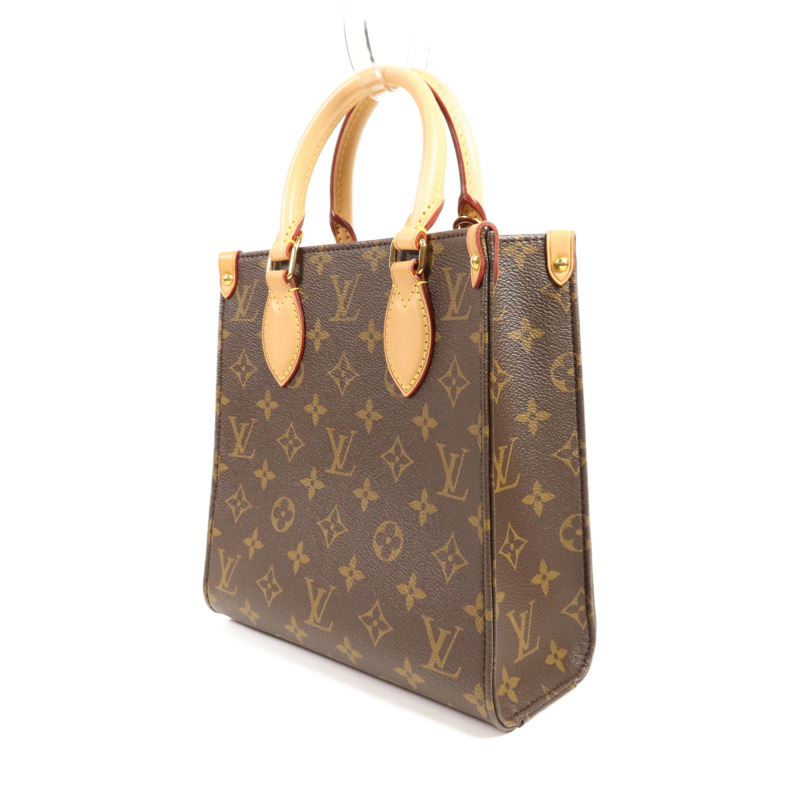 LOUIS VUITTON Monogram Sac Plat BB金扣手挽肩背兩用袋-2
