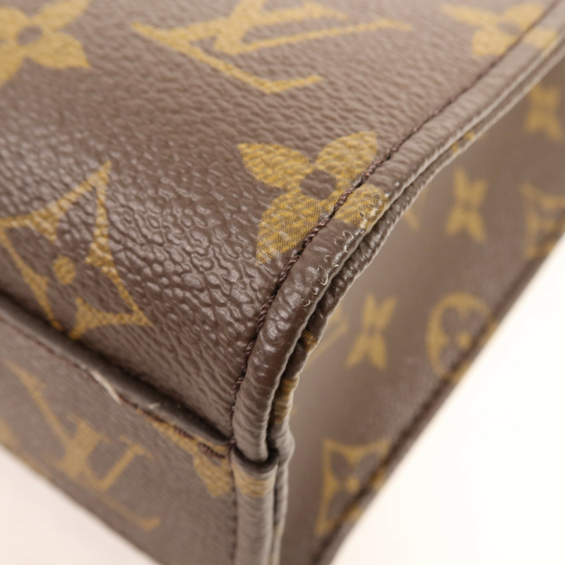 LOUIS VUITTON Monogram Sac Plat BB金扣手挽肩背兩用袋-5