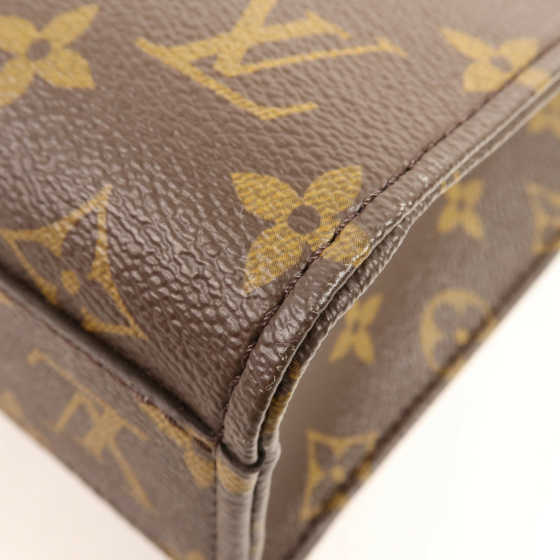 LOUIS VUITTON Monogram Sac Plat BB金扣手挽肩背兩用袋-7