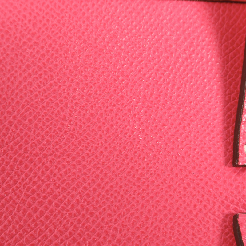 HERMES Epsom皮革Evelyne GM銀扣肩背袋Rose Tyrien-14