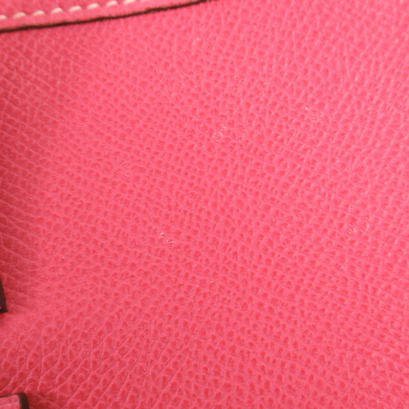 HERMES Epsom皮革Evelyne GM銀扣肩背袋Rose Tyrien-15