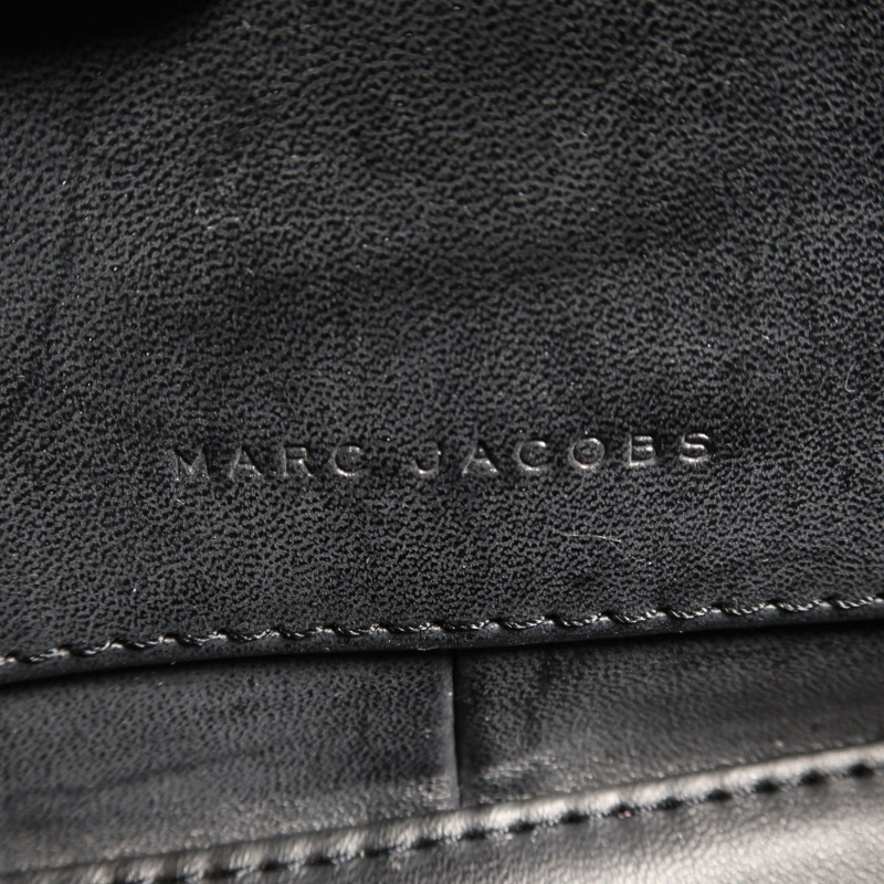 MARC JACOBS 牛皮皮革Chain Shoulder銀扣鏈帶肩背袋-10
