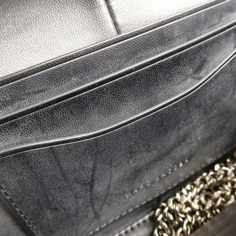 MARC JACOBS 牛皮皮革Chain Shoulder銀扣鏈帶肩背袋-12