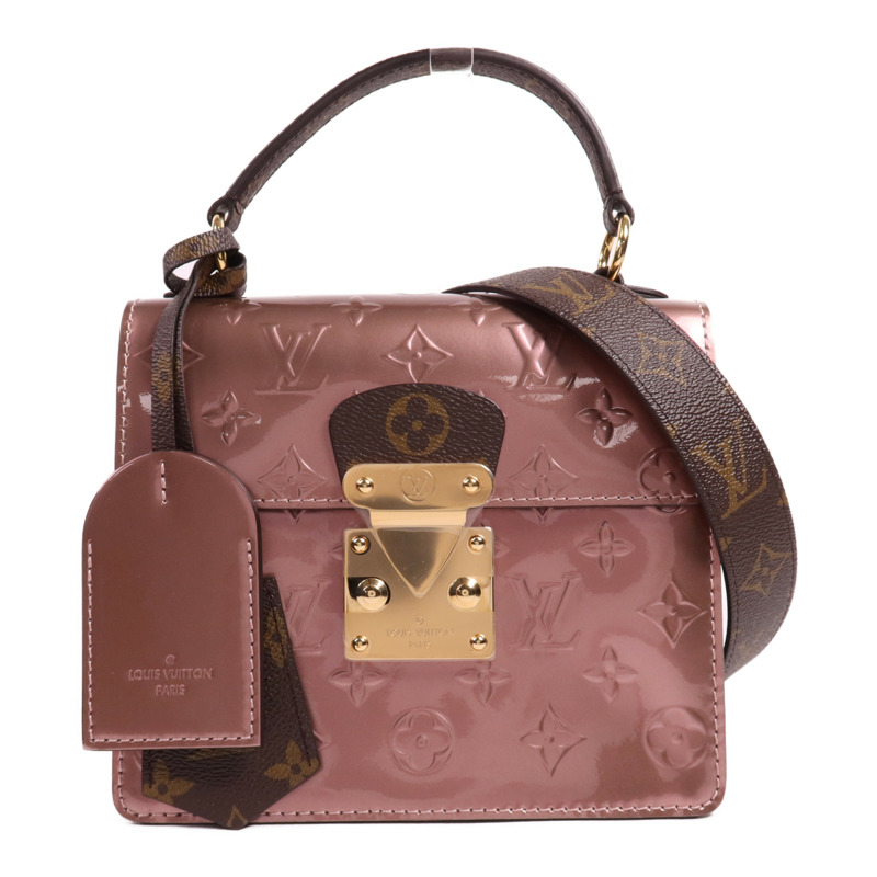 LOUIS VUITTON Vernis Spring Street PM金扣手挽肩背兩用袋-0