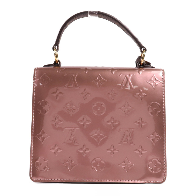 LOUIS VUITTON Vernis Spring Street PM金扣手挽肩背兩用袋-1