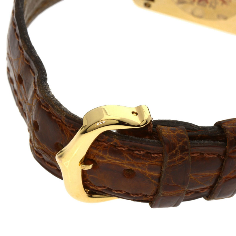 卡地亞 W1003053 Must Tank SM 女士腕錶,GP 皮革錶帶-7