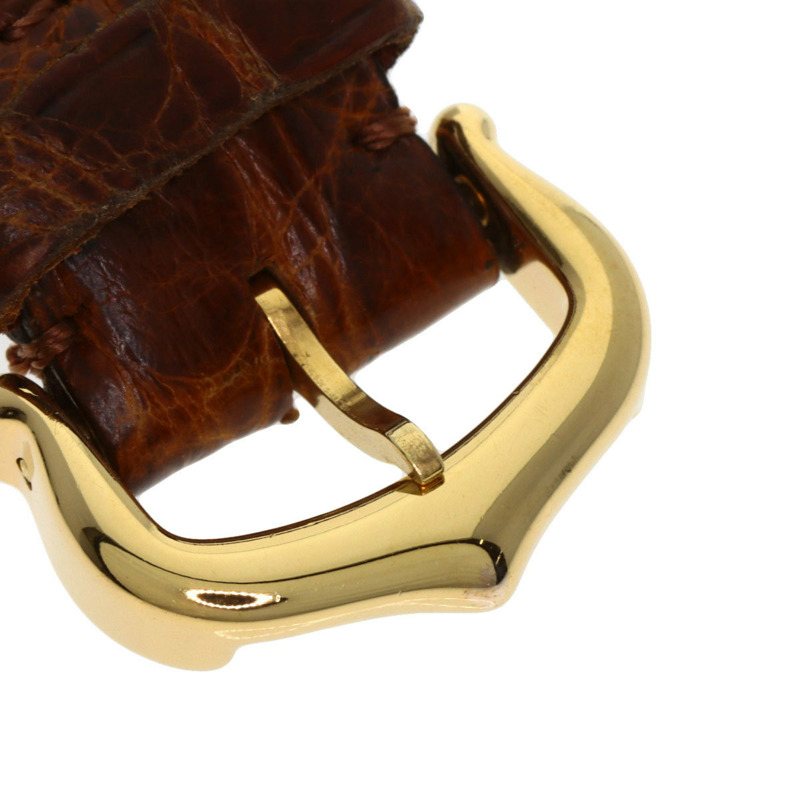 卡地亞 W1003053 Must Tank SM 女士腕錶,GP 皮革錶帶-13