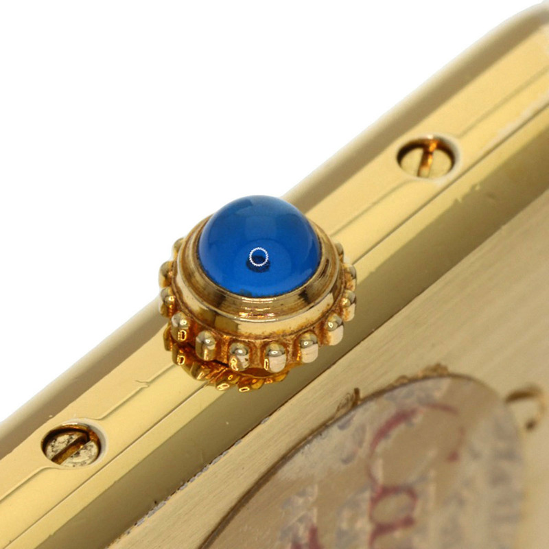 卡地亞 W1003053 Must Tank SM 女士腕錶,GP 皮革錶帶-14