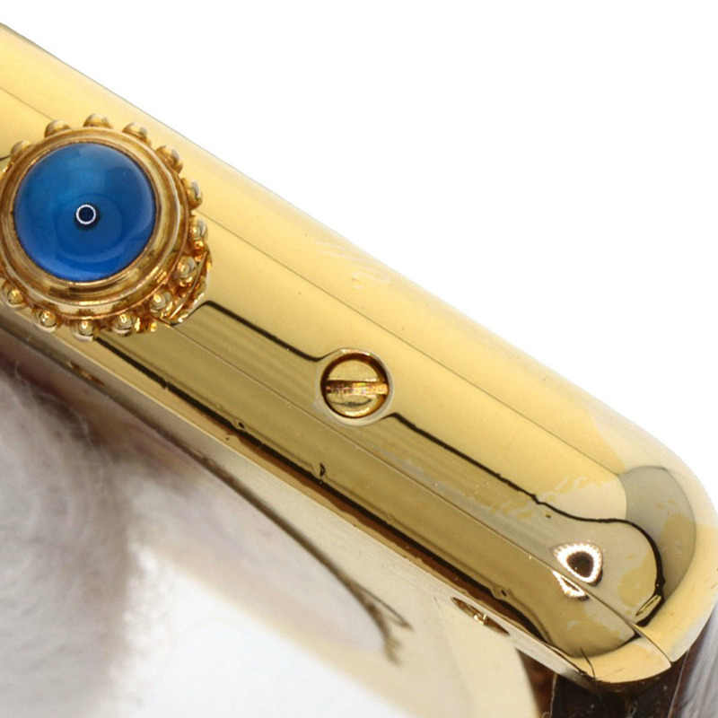 卡地亞 W1003053 Must Tank SM 女士腕錶,GP 皮革錶帶-15