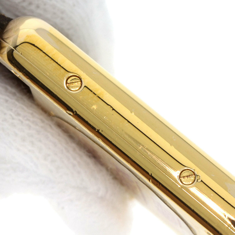 卡地亞 W1003053 Must Tank SM 女士腕錶,GP 皮革錶帶-18