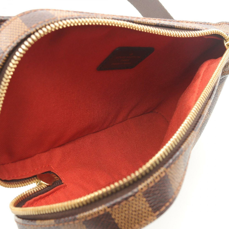 路易威登 Geronimos 腰包/斜背包，塗層帆布搭配 Damier 皮革，棕色，男女通用，N51994-2