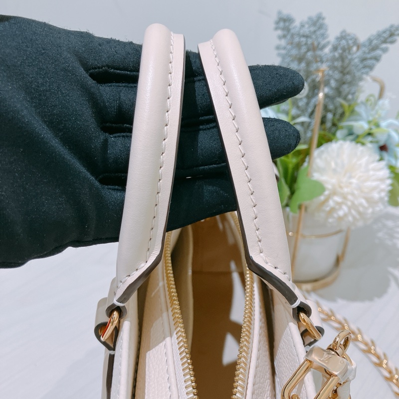 TK1886 Louis Vuitton 路易威登奶昔白手提/斜挎包On The Go East West Monogram Empreinte Cream X GHW-6