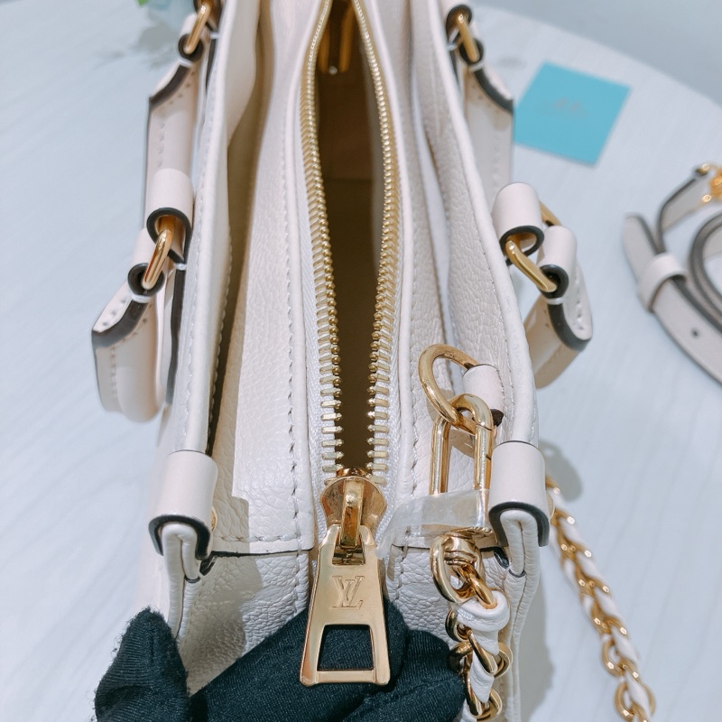 TK1886 Louis Vuitton 路易威登奶昔白手提/斜挎包On The Go East West Monogram Empreinte Cream X GHW-31
