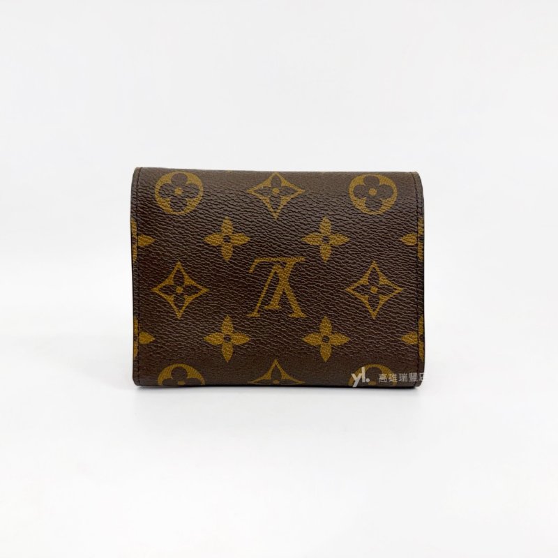 ❣LV 原花Victorine金釦paris吉祥物Vivienne三折短夾-1