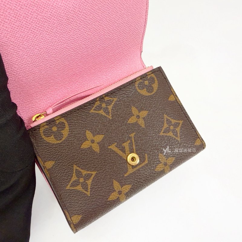 ❣LV 原花Victorine金釦paris吉祥物Vivienne三折短夾-9