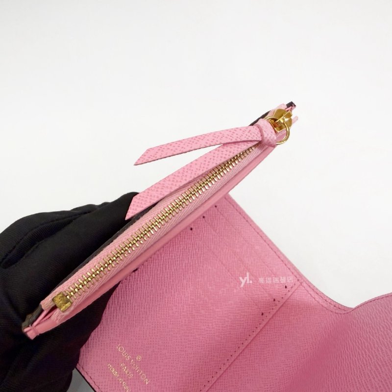 ❣LV 原花Victorine金釦paris吉祥物Vivienne三折短夾-11