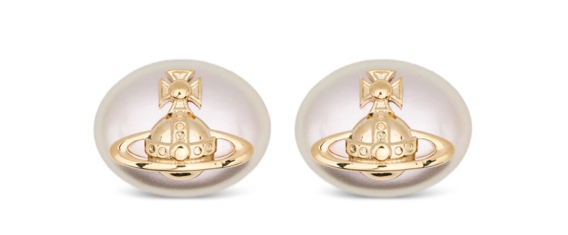 VIVIENNE WESTWOOD Lavinia Faux Pearl-Embellished Stud 耳環-0