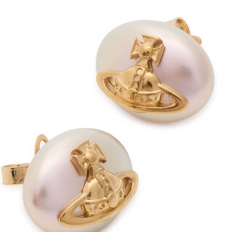 VIVIENNE WESTWOOD Lavinia Faux Pearl-Embellished Stud 耳環-2
