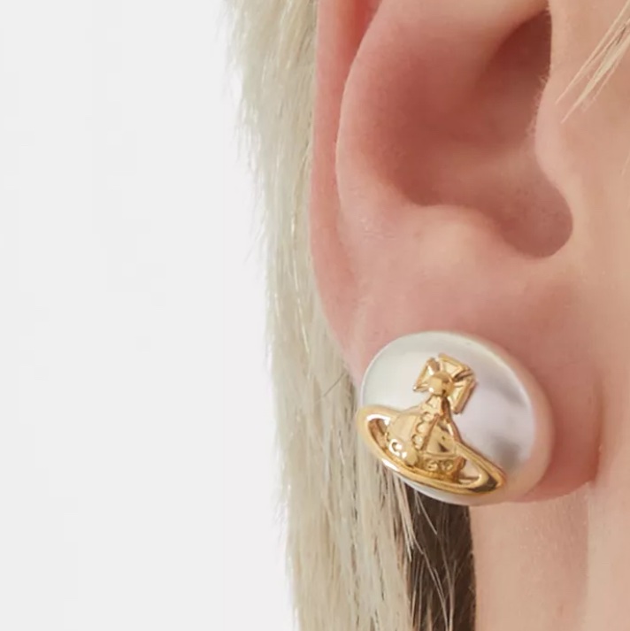 VIVIENNE WESTWOOD Lavinia Faux Pearl-Embellished Stud 耳環-3