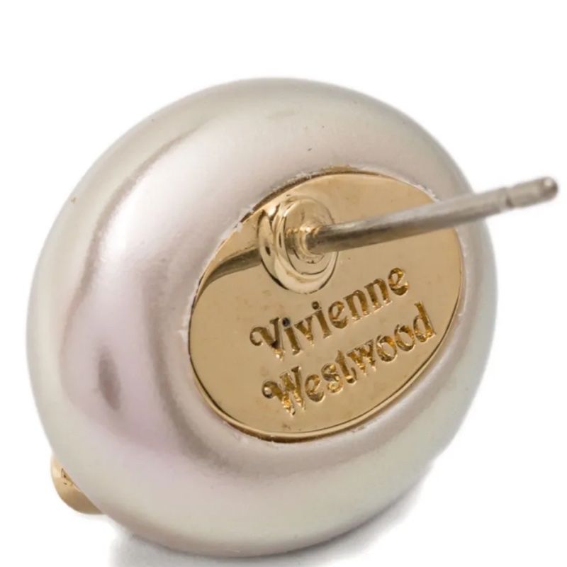 VIVIENNE WESTWOOD Lavinia Faux Pearl-Embellished Stud 耳環-5