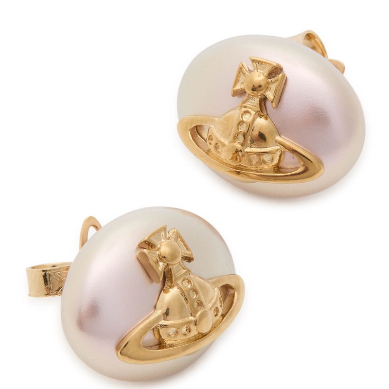 VIVIENNE WESTWOOD Lavinia Faux Pearl-Embellished Stud 耳環-0