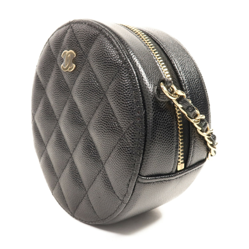 CHANEL 牛皮皮革Shoulder Bag金扣鏈帶肩背袋-2