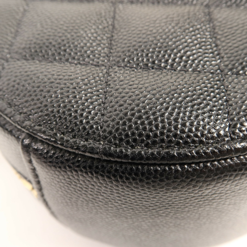 CHANEL 牛皮皮革Shoulder Bag金扣鏈帶肩背袋-9