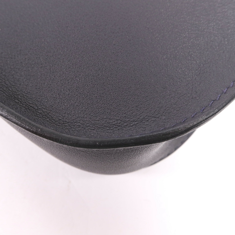 HERMES Swift皮革Mini Jypsiere銀扣肩背袋Caban-11