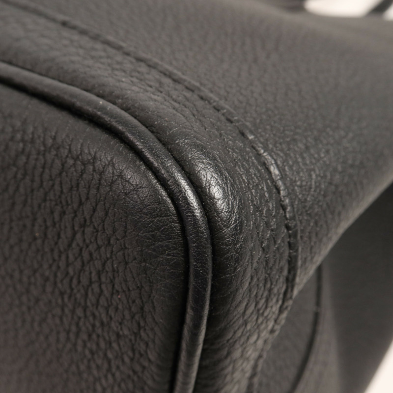 HERMES Negonda皮革GardenParty PM銀扣手挽袋-7