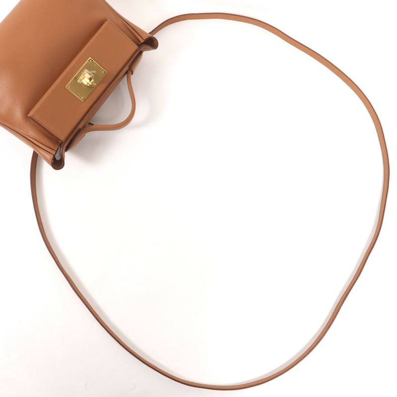 HERMES Evercolor皮革24/24 Mini金扣手挽肩背兩用袋-4