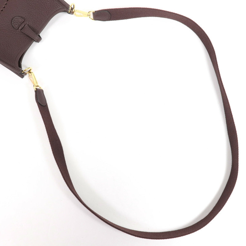 HERMES Clemence皮革Evelyne TPM金扣肩背袋-4