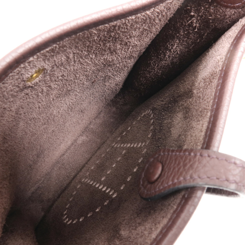 HERMES Clemence皮革Evelyne TPM金扣肩背袋-9