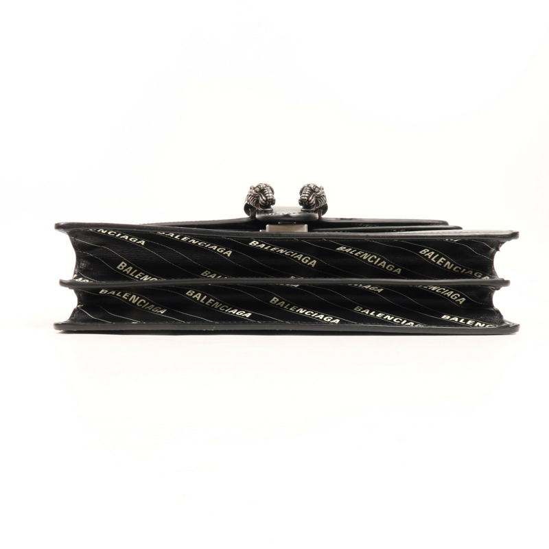 GUCCI 牛皮皮革Gucci x Balenciaga Shoulder Bag銀扣肩背袋-3