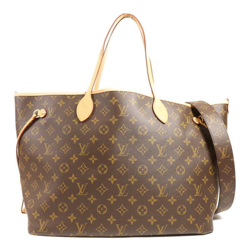 LOUIS VUITTON Monogram Neverfull Bandouliere Inside Out GM金扣手挽肩背兩用袋-0