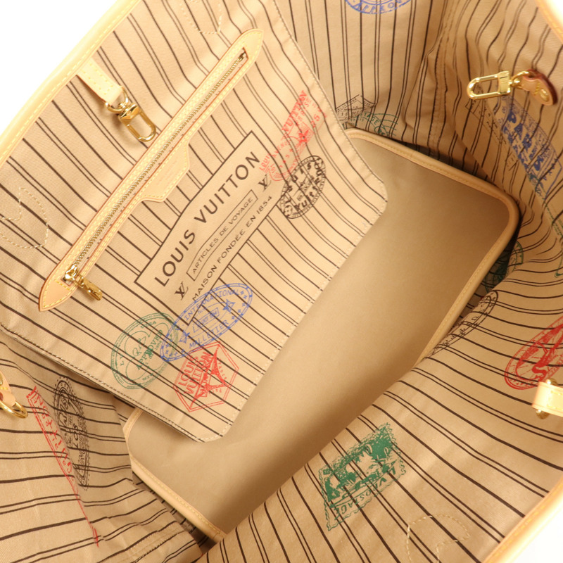 LOUIS VUITTON Monogram Neverfull Bandouliere Inside Out GM金扣手挽肩背兩用袋-9