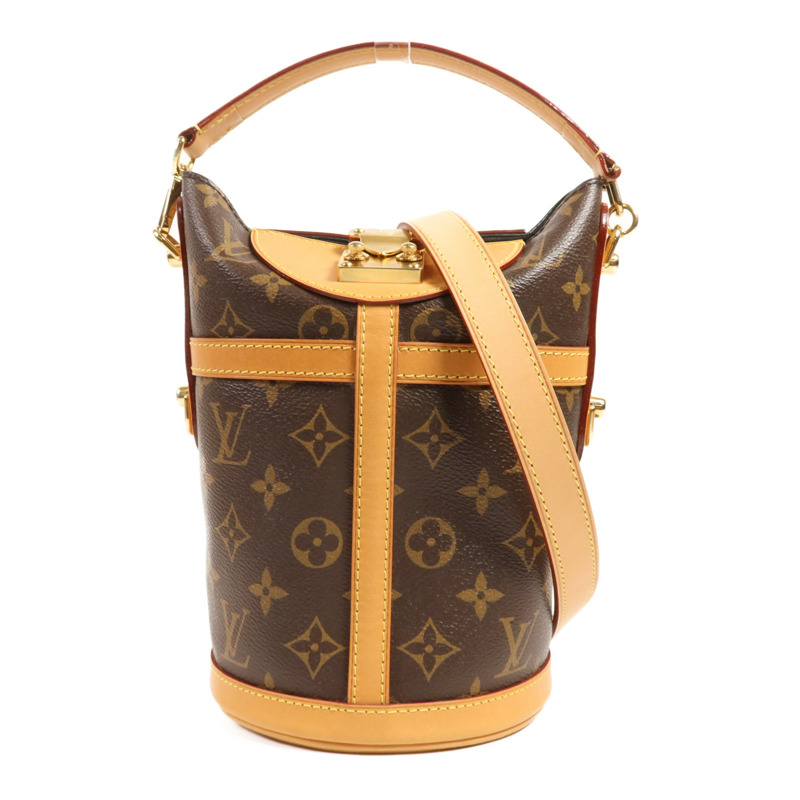 LOUIS VUITTON Monogram Duffle金扣手挽肩背兩用袋-0