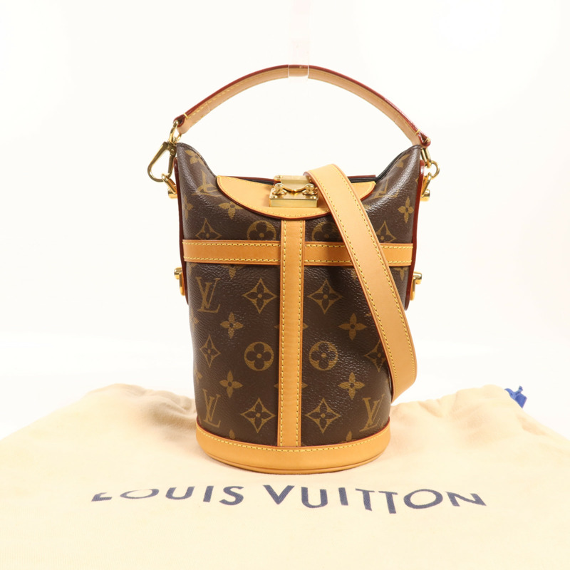 LOUIS VUITTON Monogram Duffle金扣手挽肩背兩用袋-12