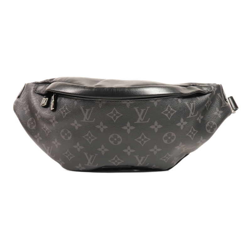 LOUIS VUITTON Monogram Eclipse Discovery Bumbag PM銀扣腰包-0