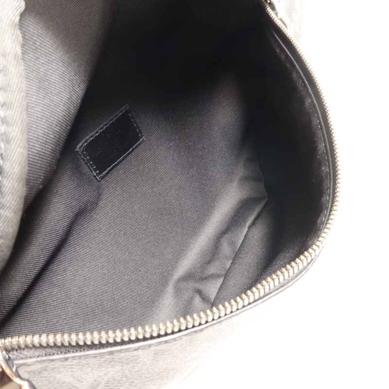 LOUIS VUITTON Monogram Eclipse Discovery Bumbag PM銀扣腰包-9