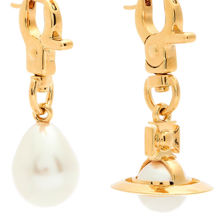 VIVIENNE WESTWOOD Claude 不對稱耳環-1