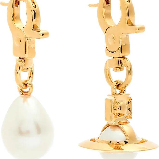 VIVIENNE WESTWOOD Claude 不對稱耳環-5
