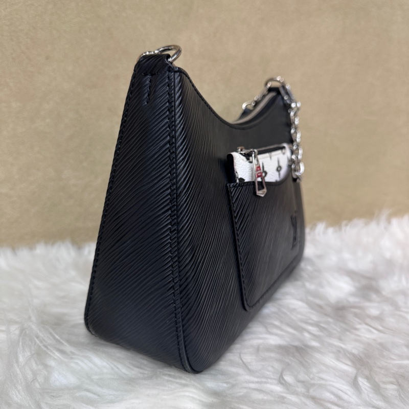 LV Marelle 黑EPI肩斜背包 晶片款-2