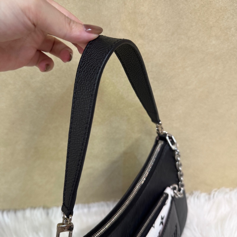 LV Marelle 黑EPI肩斜背包 晶片款-16
