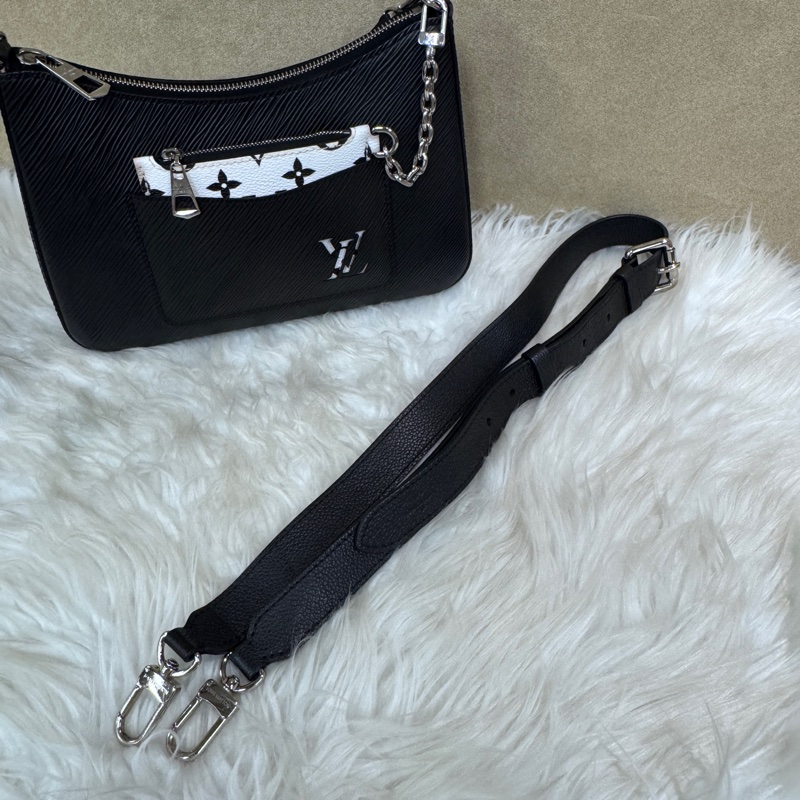 LV Marelle 黑EPI肩斜背包 晶片款-18